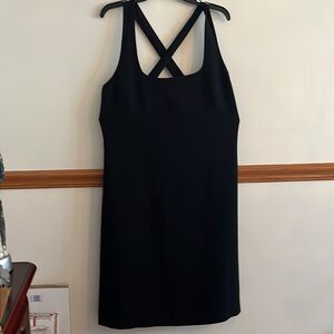 Banana Republic LBD with Square Neckline and Crisscross back straps Size 16
